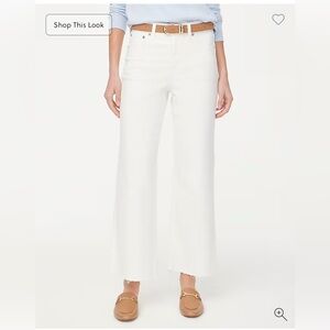 J. Crew Wide Leg Cropped Jeans